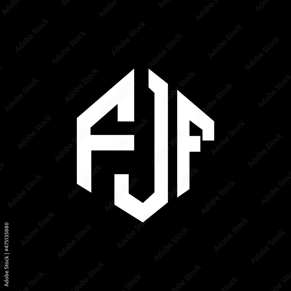 FJF letter logo design with polygon shape. FJF polygon and cube shape logo design. FJF hexagon vector logo template white and black colors. FJF monogram, business and real estate logo. FJF letter logo design with polygon shape. FJF polygon and cube shape logo design. FJF hexagon vector logo template white and black colors. FJF monogram, business and real estate logo.