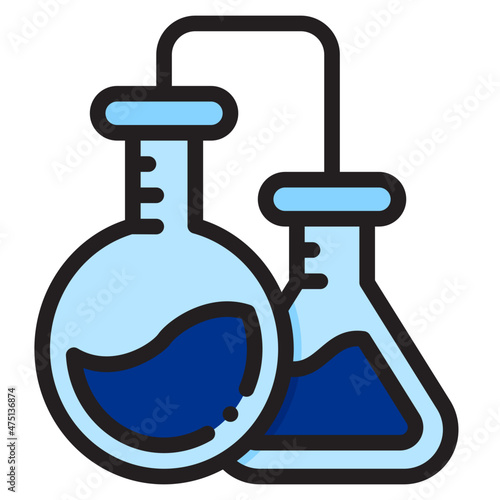 chemistry filled outline icon