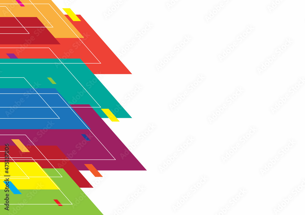 colorful geometric bar chart background book cover design, invitation