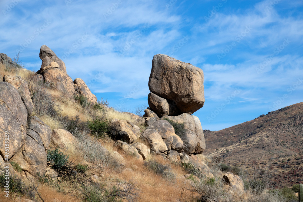 Beautiful rock formations in the Sonora desert Beautiful rock formations in the Sonora desert