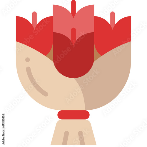 bouquet flat icon