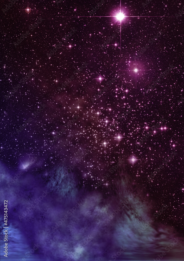 Naklejka premium Small part of an infinite star field