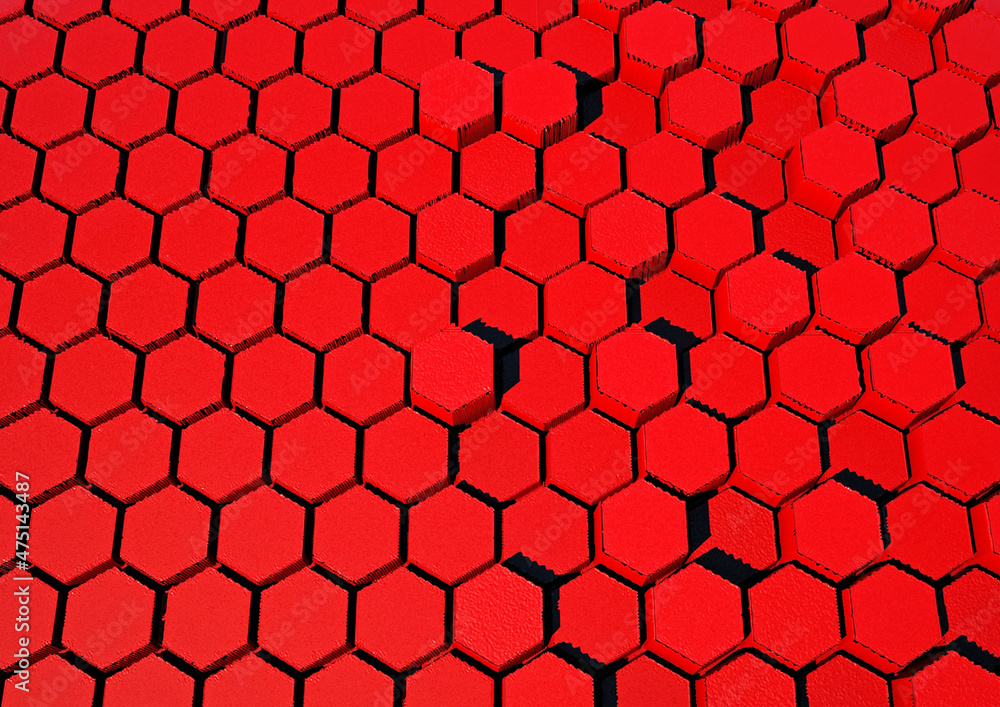 Honeycomb structure background. 3D rendering. Honeycomb structure background. 3D rendering.