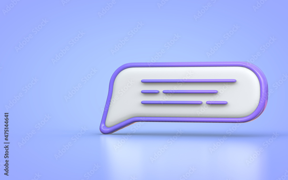 Social media message comment Chat talk communication on blue background 3d render concept Social media message comment Chat talk communication on blue background 3d render concept