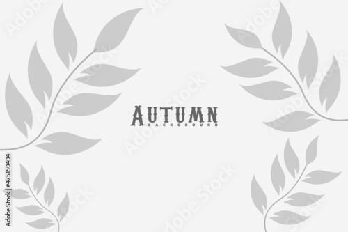  Vector background autumn flat style. Vector illustration