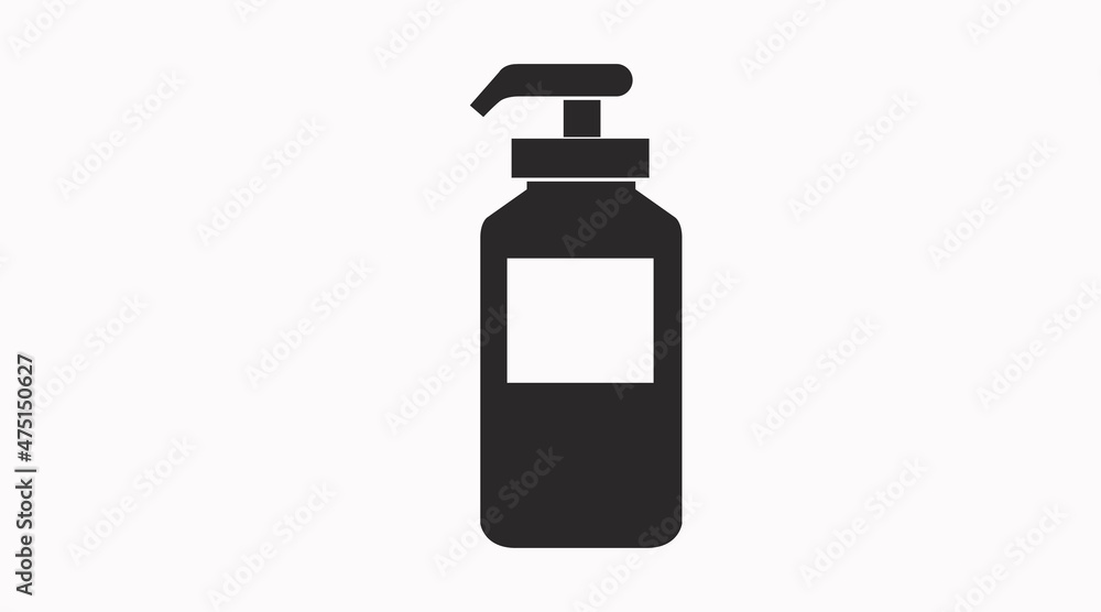 Vector Isolated Hand Sanitizer Hydroalcoholic Gel Bottle Icon Vector Isolated Hand Sanitizer Hydroalcoholic Gel Bottle Icon