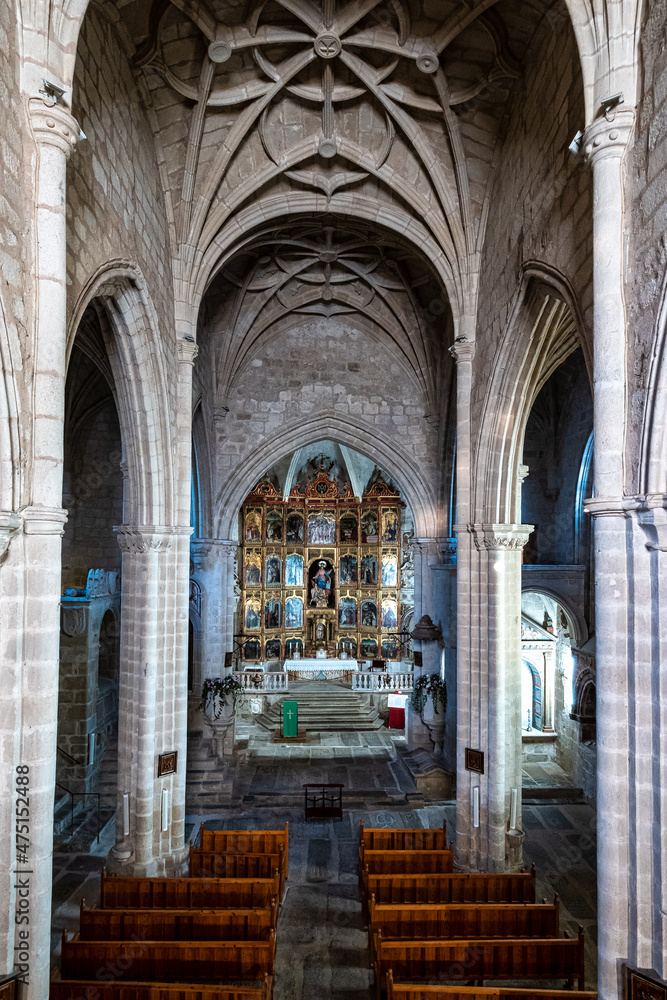 Interior of Church of Santa Maria la Mayor Trujillo Caceres, Extremadura, Spain