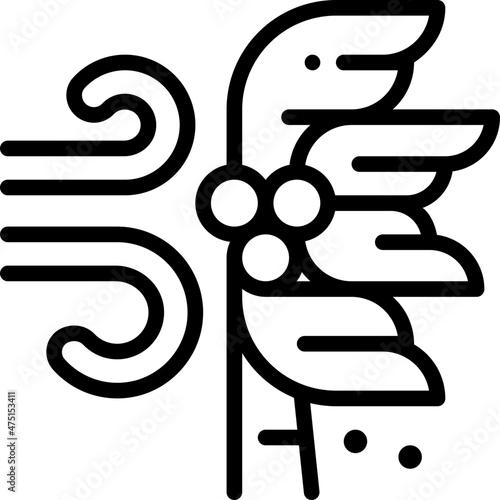 wind outline icon