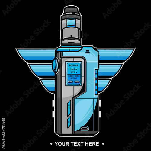 simple vape mod logo