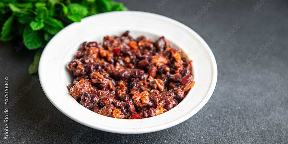 red bean sauce healthy meal food diet snack on the table copy space food background rustic. top view keto or paleo diet veggie vegan or vegetarian food red bean sauce healthy meal food diet snack on the table copy space food background rustic. top view keto or paleo diet veggie vegan or vegetarian food