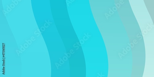 Light Blue  Green vector layout with curves.