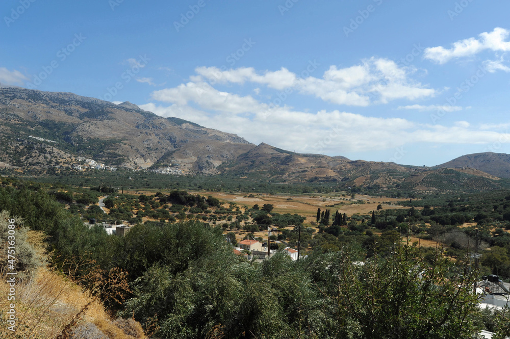 Le village de Kato Viannos près d'Ano Viannos en Crète