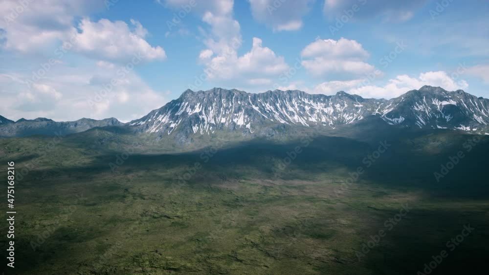 Panoramic view of idyllic mountain scenery in the Alps Panoramic view of idyllic mountain scenery in the Alps