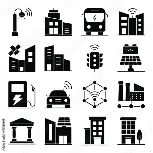 Pack of Iot Solid Icons

