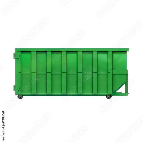 Roll off dumpster - isolated illustration