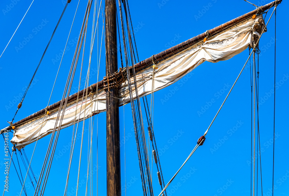 Obraz premium rig at a sailboat