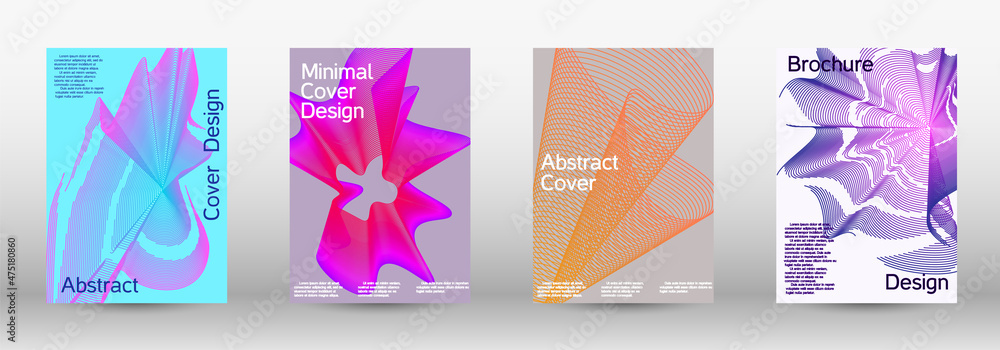 Creative fluid backgrounds from current forms to design a fashionable abstract cover, banner, poster, booklet.