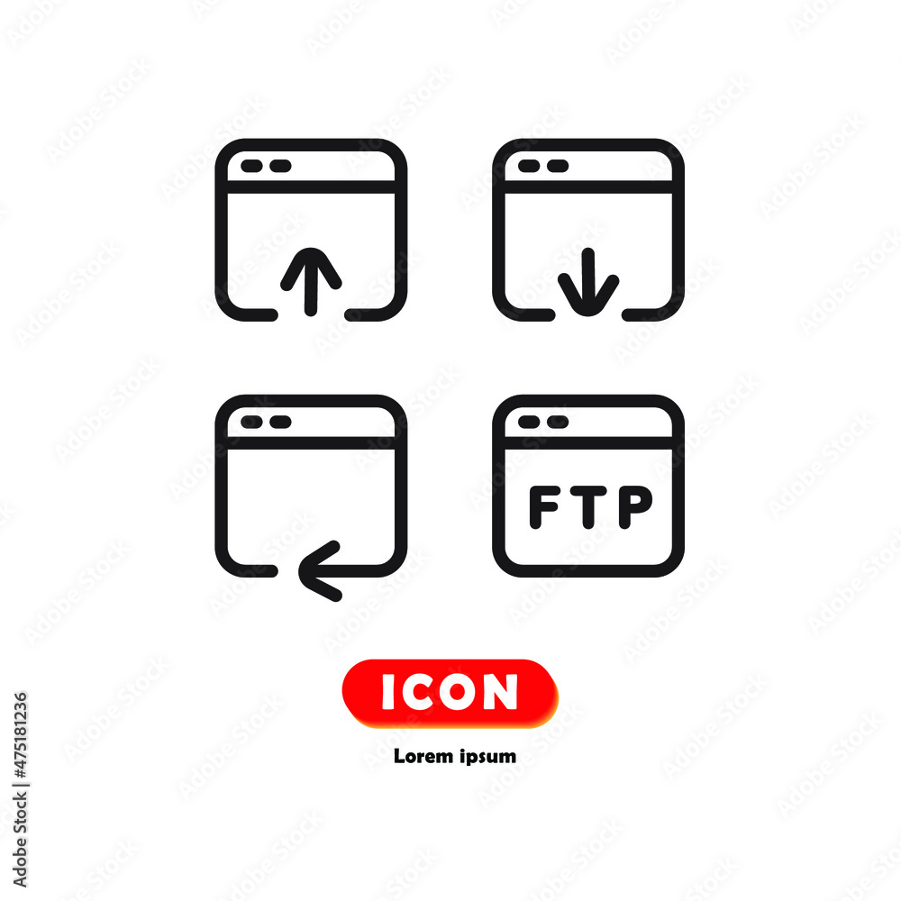 web data, Transfer icon vector isolated on white background. web data, Transfer icon vector isolated on white background.