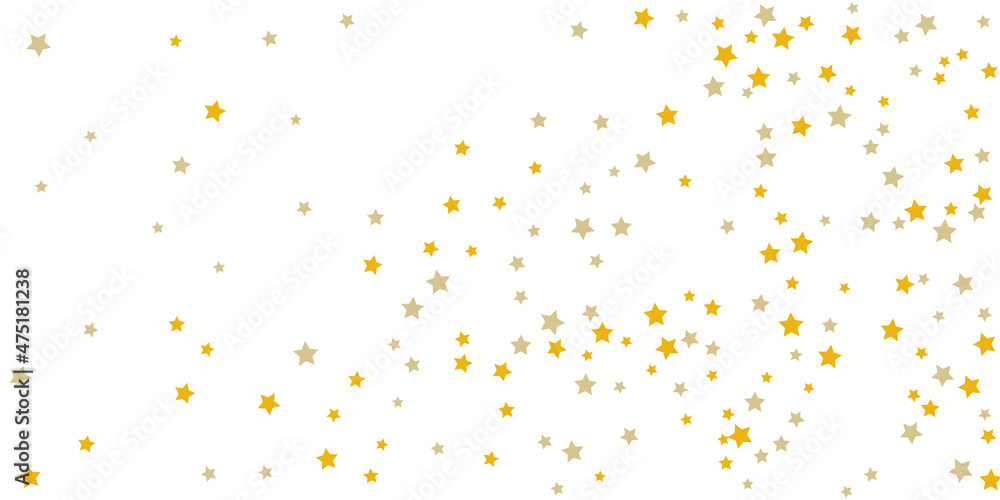 Star confetti. Golden casual confetti background. Bright design pattern. Vector template with gold stars. Star confetti. Golden casual confetti background. Bright design pattern. Vector template with gold stars.