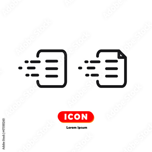 file transfer icon vector isolated on white background.