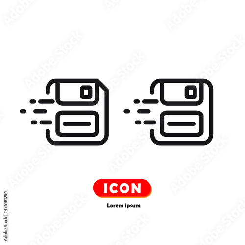 file transfer icon vector isolated on white background.