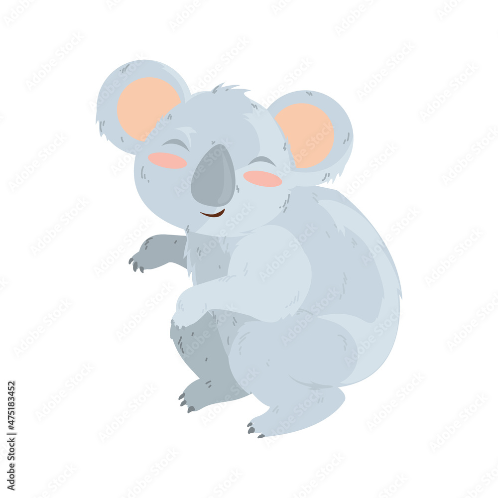 Fototapeta premium cute gray koala