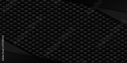 Honeycomb style background with dark mirror effect