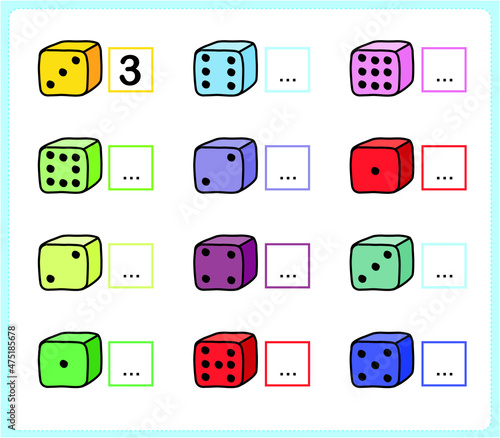 Exercise for children in primary school, learn Worksheet activity for kids