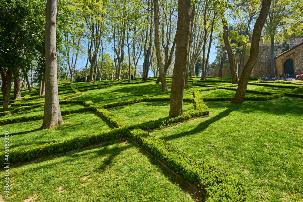 Obraz premium Spring landscape in Gulhane park, Istanbul