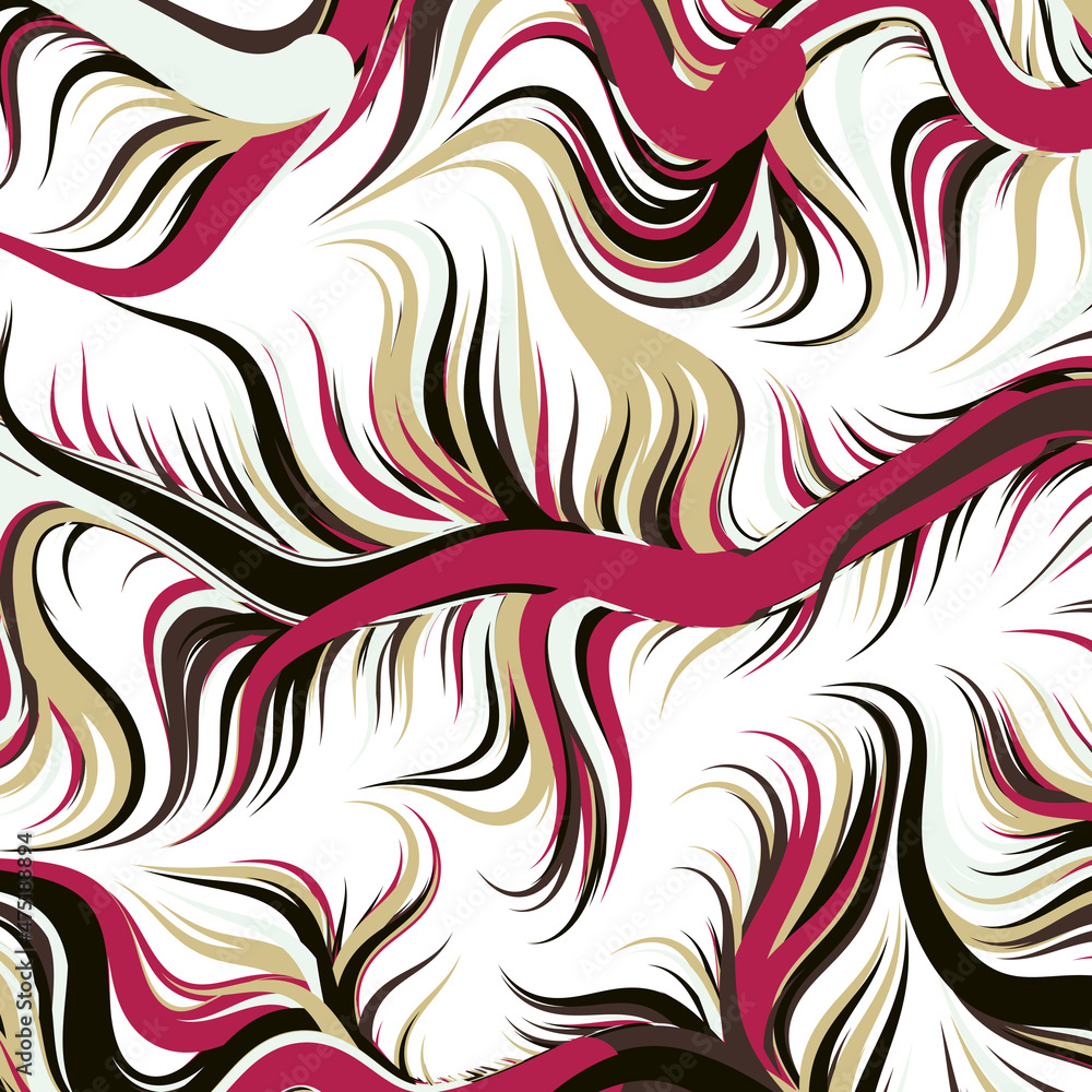 Fototapeta premium Abstract Perlin Noise Geometric Pattern generative computational art illustration