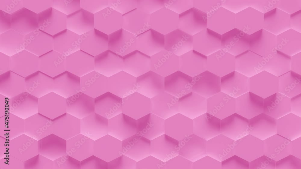 Minimal Hexagons Loop 1 Light Pink. Waving motion background made of small bright pink hexagons. Fun animation. Vibrant backdrop. Seamless loop.
Minimal Hexagons Loop 1 Light Pink. Waving motion background made of small bright pink hexagons. Fun animation. Vibrant backdrop. Seamless loop.