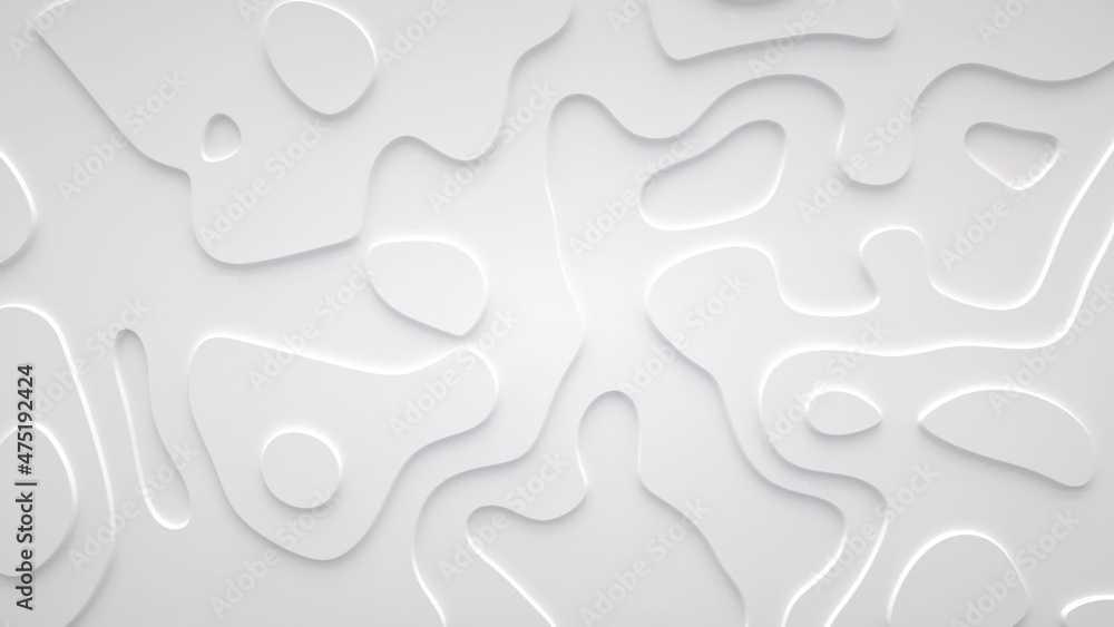 Smooth fractal noise striped elements on the surface. Bright, milky background. Smooth fractal noise striped elements on the surface. Bright, milky background.