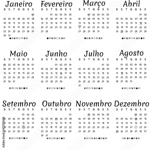Calendário 2022 Portugal