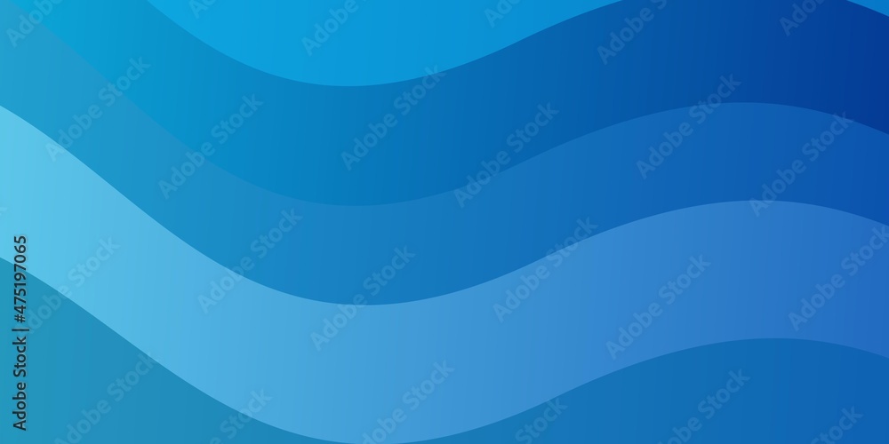 Fototapeta premium Light BLUE vector layout with circular arc.