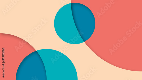 Wallpaper Mural Modern Abstract Background with Round Element and Pastel Color Torontodigital.ca