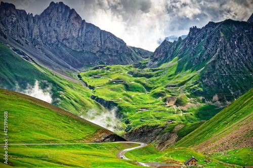 Col de la Paré photographié depuis le col du Galibier