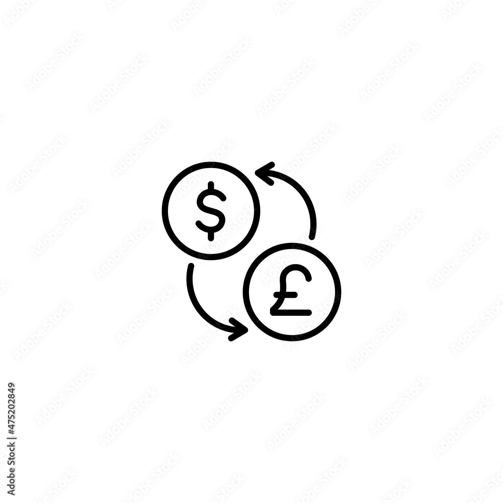 Money exchange icon, Money exchange sign vector Money exchange icon, Money exchange sign vector