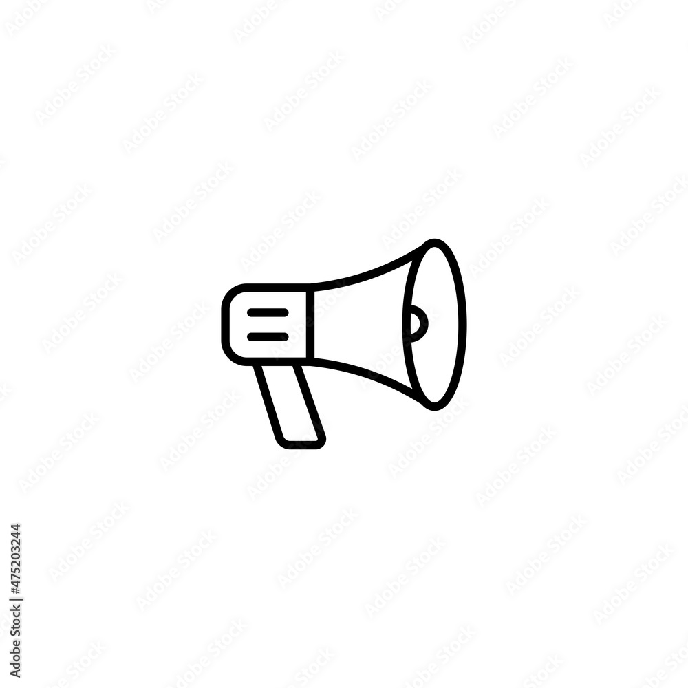 Megaphone icon, megapgone sign vector