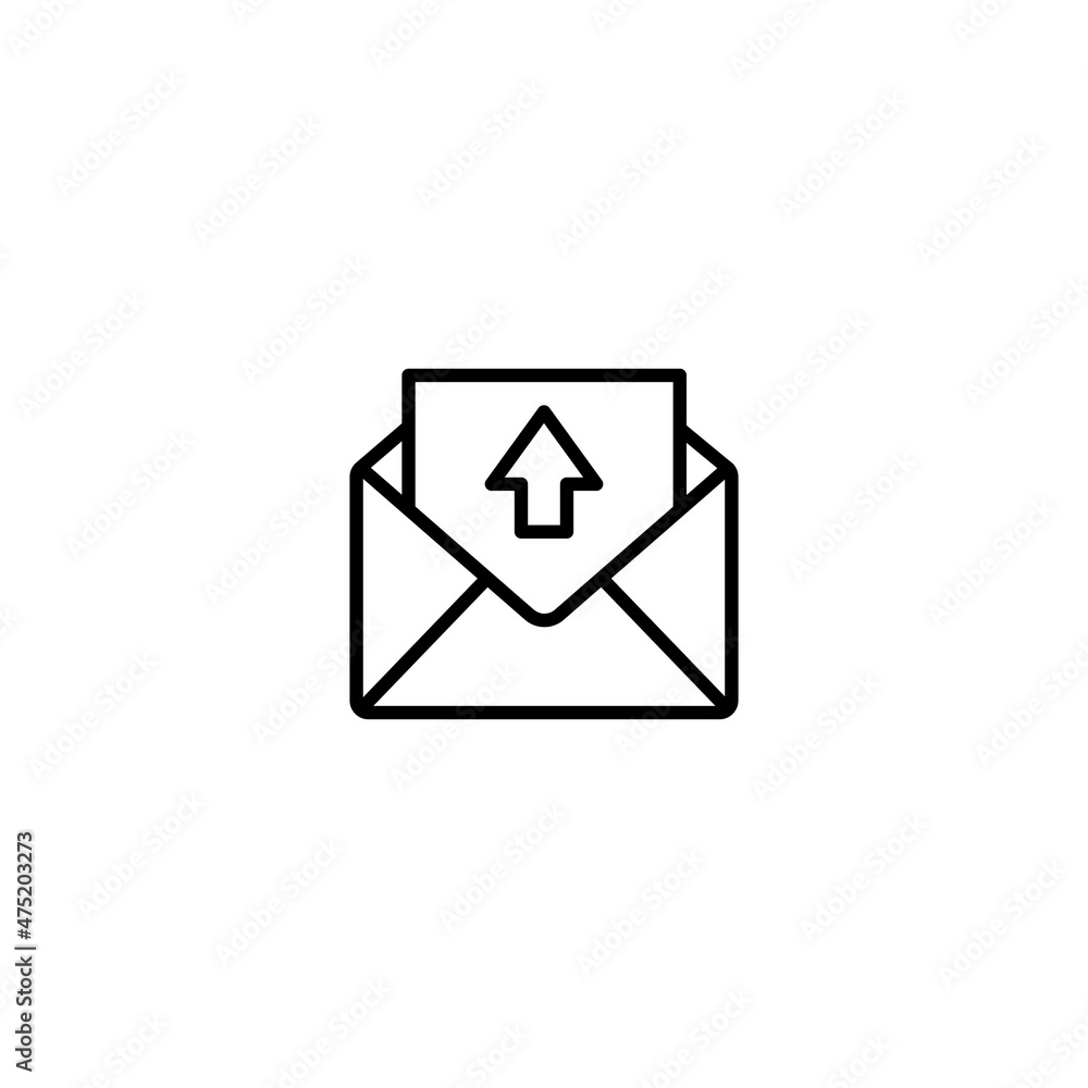 Mail icon email sign vector Mail icon email sign vector