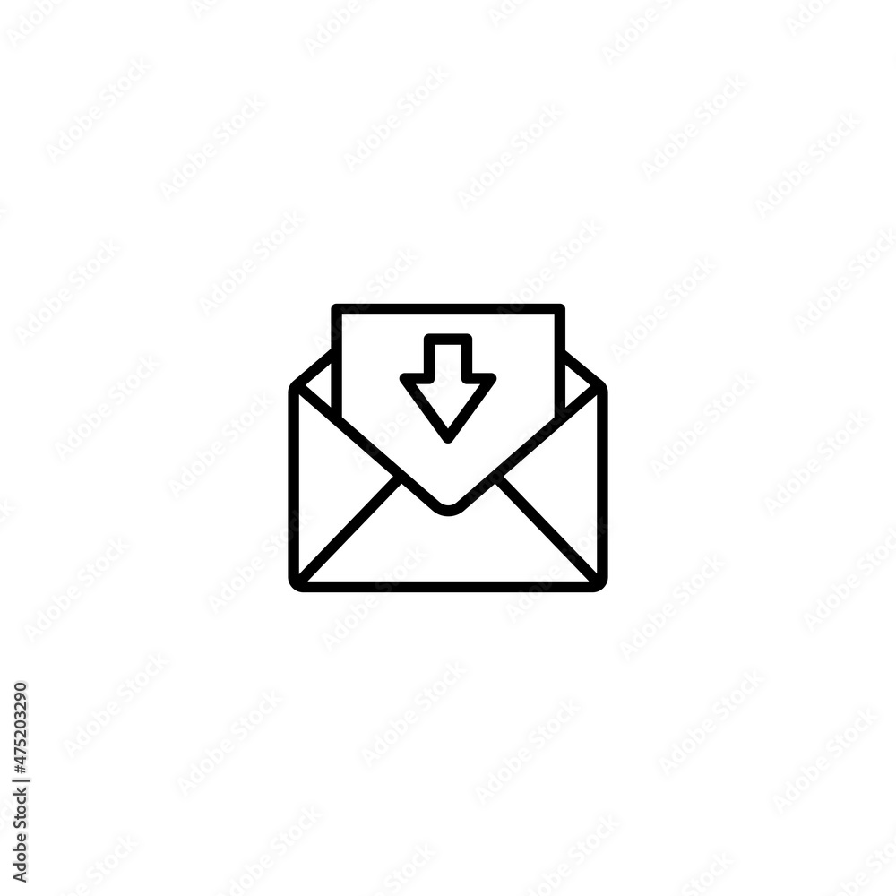 Mail icon email sign vector Mail icon email sign vector