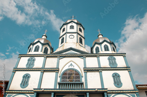 Colonial Church in Filandia Quindio, Colombia photo
