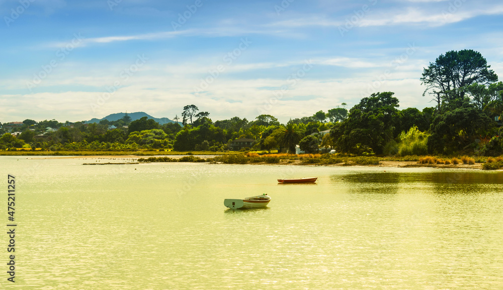 Panoramic View of Lansdowne Reserve on Shoal Bay, Bayswater, Auckland New Zealand Panoramic View of Lansdowne Reserve on Shoal Bay, Bayswater, Auckland New Zealand