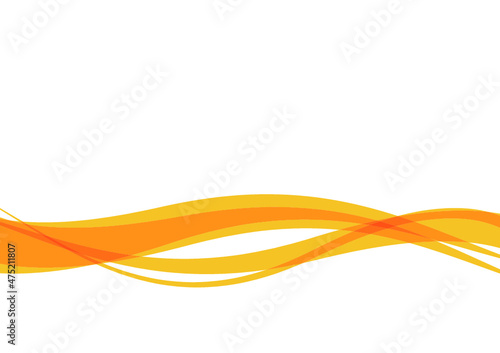 Abstract yellow wave background