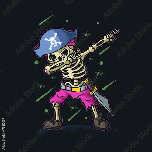 Pirate Skeleton Dab