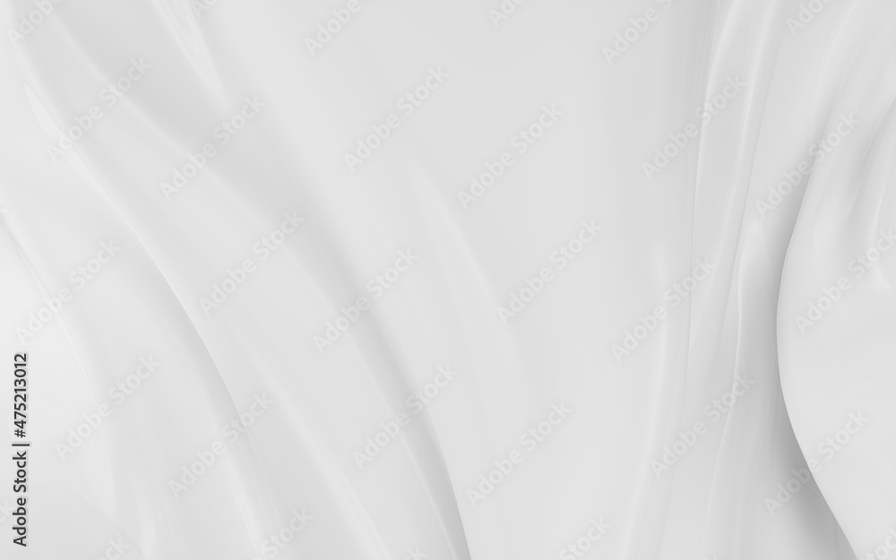 White flying clothes, 3d rendering.