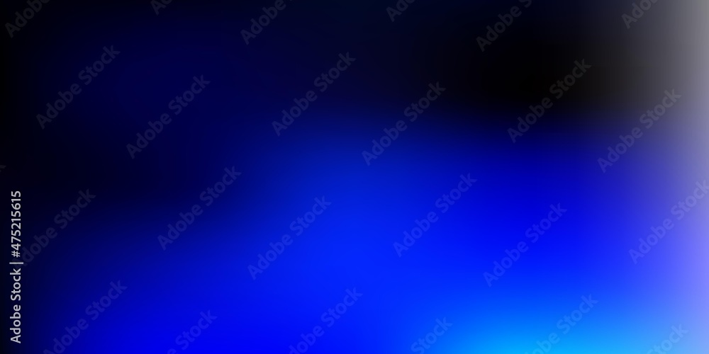 Obraz premium Dark blue vector gradient blur backdrop.