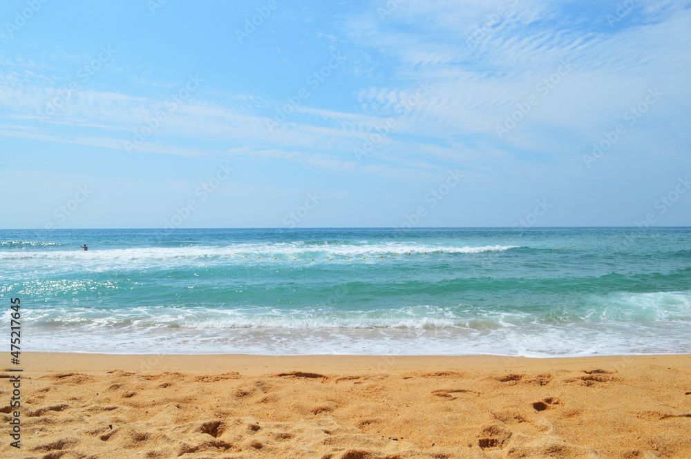 View of summer beach