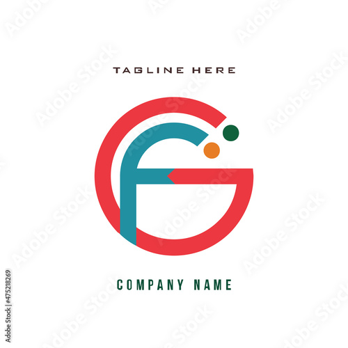 Free Download GF lettering logo is simple, easy to understand and authoritative - GFXLoad