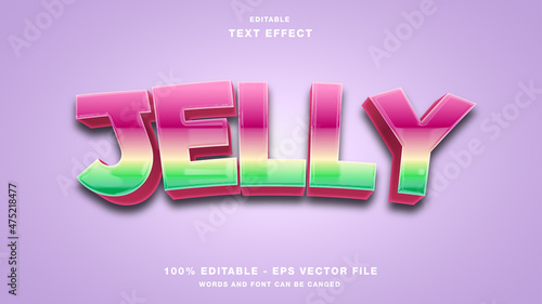 Jelly Text Effect Editable