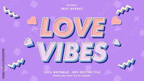 Love Vibes Text Effect Editable